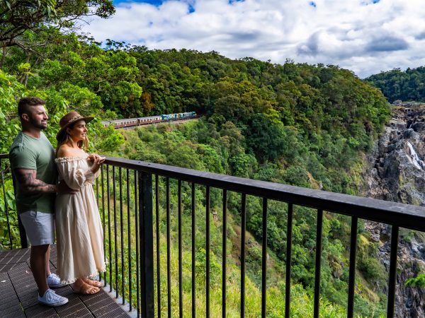 Din Din Barron Falls from Kuranda Rail View