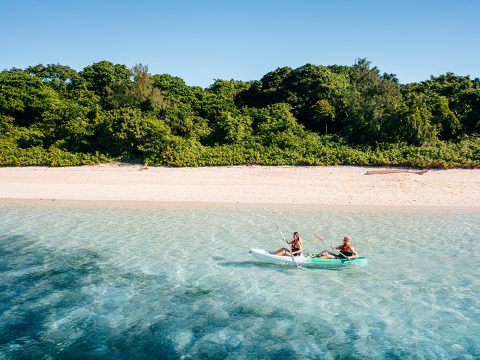 Kayakers enjoying Green Island