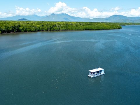 Cairn River Cruise boat in the harbour