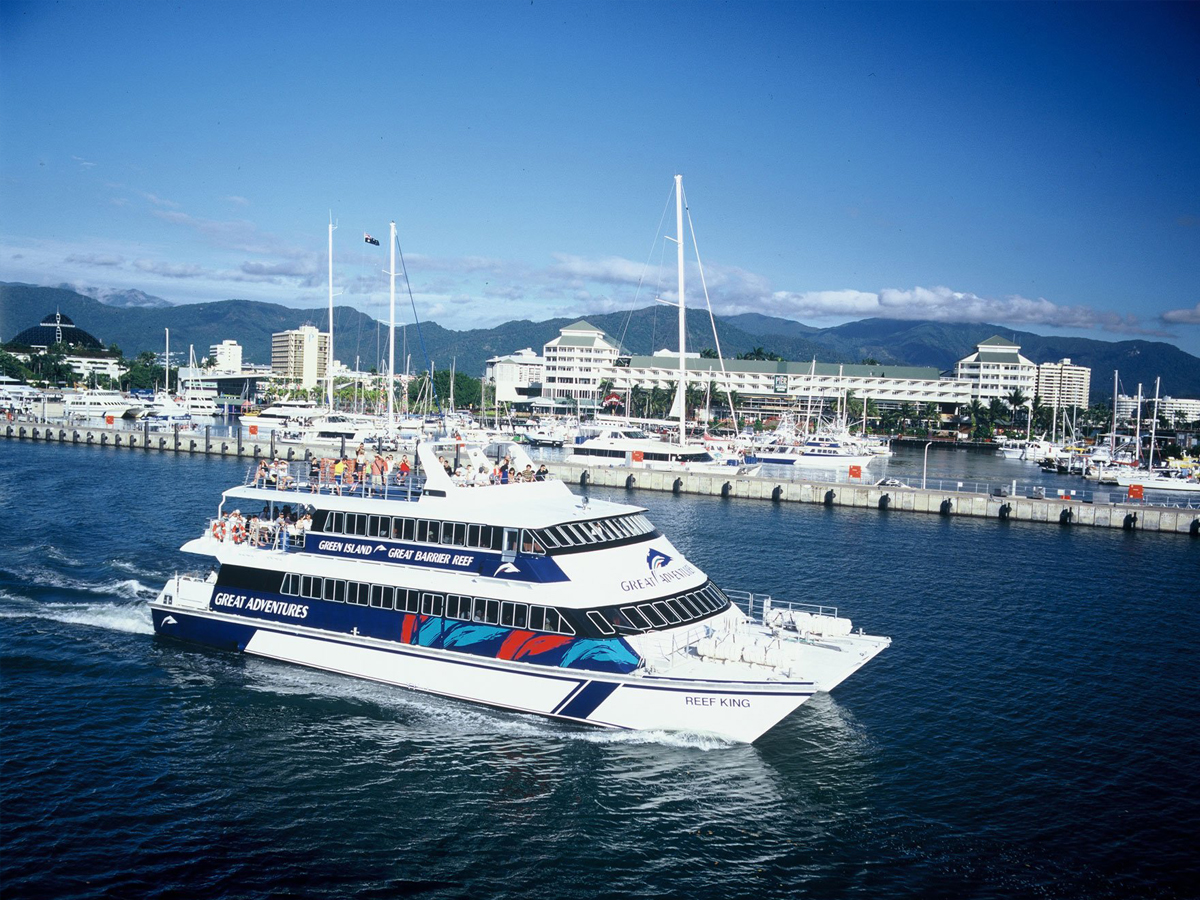 Great Adventures Reef King cruise departing Cairns