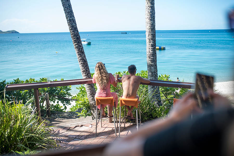 Relaxing at the Bar on Fitzroy Island